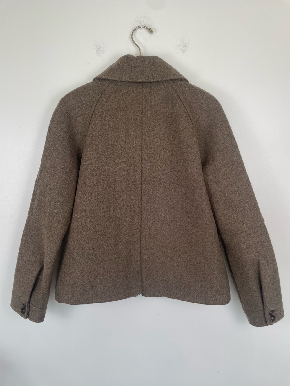 Avec Les Filles Taupe Wool Blend Shacket Jacket Size Small Quiet Luxury - Picture 2 of 8